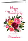 Happy Mother’s Day Grandma Watercolor Peonies Bouquet card