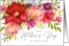 Happy Mother’s Day Sister Watercolor Spring Garden Flowers card