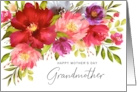 Happy Mother’s Day Grandmother Watercolor Spring Garden Flowers card