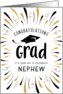 Graduation Congratulations Nephew with Festive Streamers card