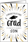 Graduation Congratulations Son with Festive Streamers card