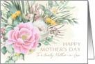 Happy Mothers Day Mother in Law Boho Meadow Bouquet card