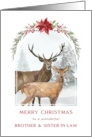 Christmas Brother and Sister In Law Winter Deer card