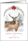 Merry Christmas Winter Deer from Both of Us card