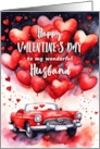 Happy Valentine’s Day Husband Classic Roadster card