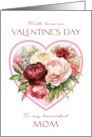 Valentine’s Day for Mom Peony and Rose Bouquet card