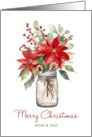 Mom and Dad Cute Christmas Mason Jar card
