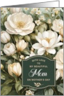 To Mom with Love on Mothers Day Vintage Magnolia Flowers card