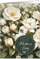 General Mothers Day Vintage Magnolia Flowers card