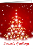Season’s Greetings - Red Tree Holiday Card