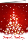 Season’s Greetings - Red Tree Holiday Card