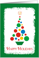 Christmas Ball Tree - Green card