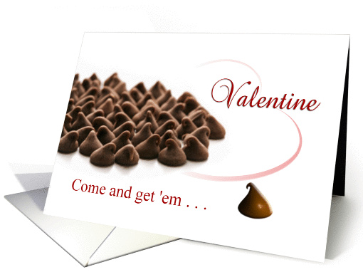 Valentine Chocolate Kisses card (143543)