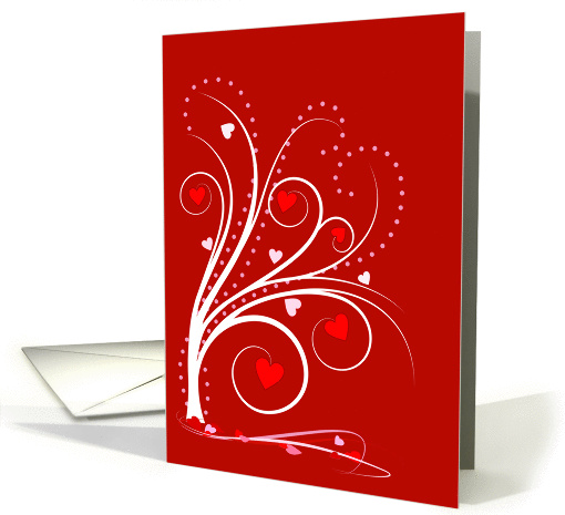 Valentine Sweetheart Tree-Red card (148596)