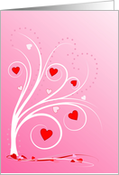 Sweetheart Tree-Pink card