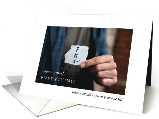 Congratulations on Name Change - LGBTQ card (1579934)