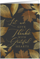 Let Us Give Thanks Thanksgiving Holiday Business Greeting card