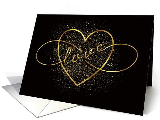 Valentine's Day Infinite Love Heart with Confetti card (1597000)