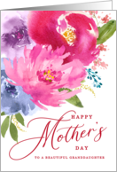 Mother’s Day Watercolor Bouquet to Granddaughter card