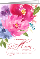 Happy Mother’s Day Watercolor Bouquet to Mom card