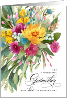 Happy Mother’s Day Beautiful Bouquet for Godmother card