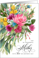 Happy Mother’s Day Bouquet for Mother from Daughter card