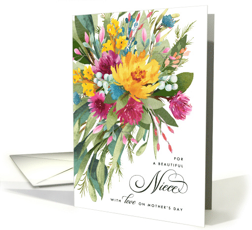 Happy Mother's Day Beautiful Bouquet for Niece card (1598214)