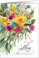 Happy Mother’s Day Bouquet for Mother from Son card