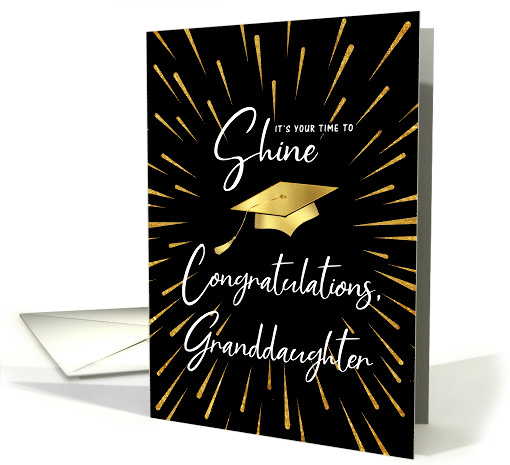 Graduation Time to Shine Gold Fireworks Congratulations... (1603752)