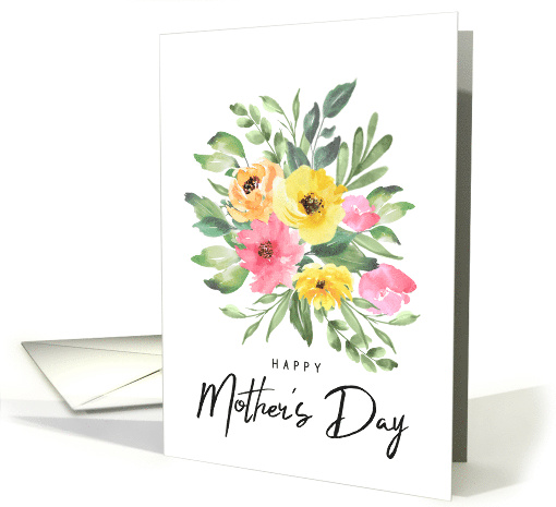 Happy Mother's Day Watercolor Floral Bouquet card (1677888)
