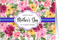Happy Mother’s Day for Friend Watercolor Peonies card