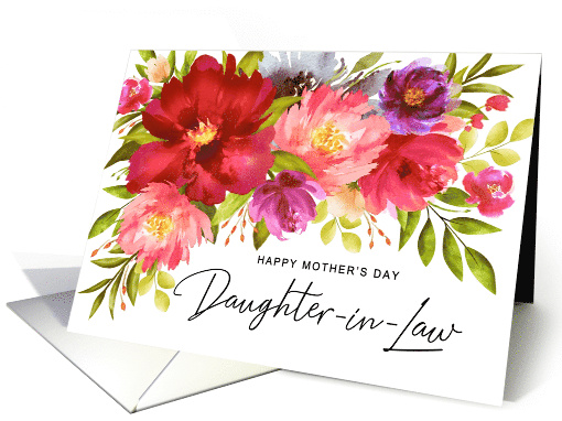 Happy Mother's Day Daughter in Law Watercolor Spring... (1679450)