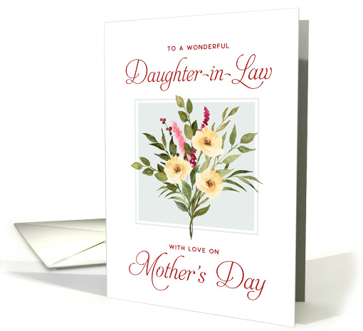 Happy Mother's Day Daughter in Law White Rose Bouquet card (1679540)