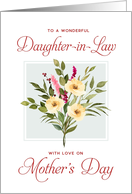 Happy Mother’s Day Daughter in Law White Rose Bouquet card