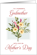 Happy Mother’s Day Godmother White Rose Bouquet card