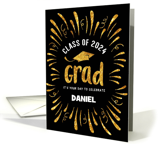 Custom Name Congratulations Class of 2024 Grad with... (1680272)