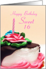 Birthday Cake - Sweet 16 card