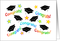 Graduation Congrats & Hats card