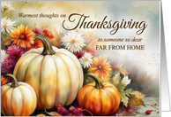 Happy Thanksgiving Far From Home Fall Pumpkins card