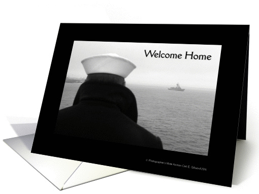 Welcome Home - Navy card (190135)