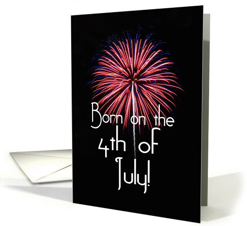 Happy 4th Of July Birthday Card 190147