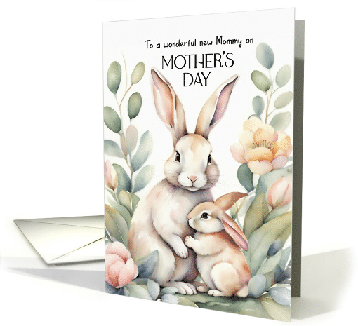 Happy Mothers Day New Mommy Bunny and Baby card (1915986)