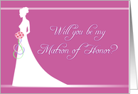 Be My Matron of Honor - Bridal Mauve card