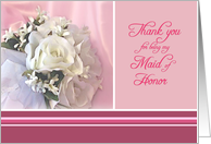 Thank You - Maid of Honor card