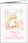 Maid of Honor - Thank You card