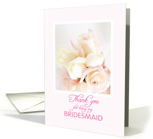 Bridesmaid - Thank You card (211349)