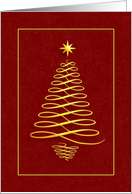 Christmas Tree - Red card