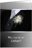Will you be my Usher? card
