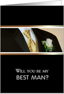 Will you be my Best Man? card