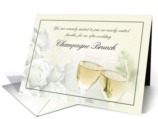 Post-Wedding Champagne Brunch Invitation card (273086)